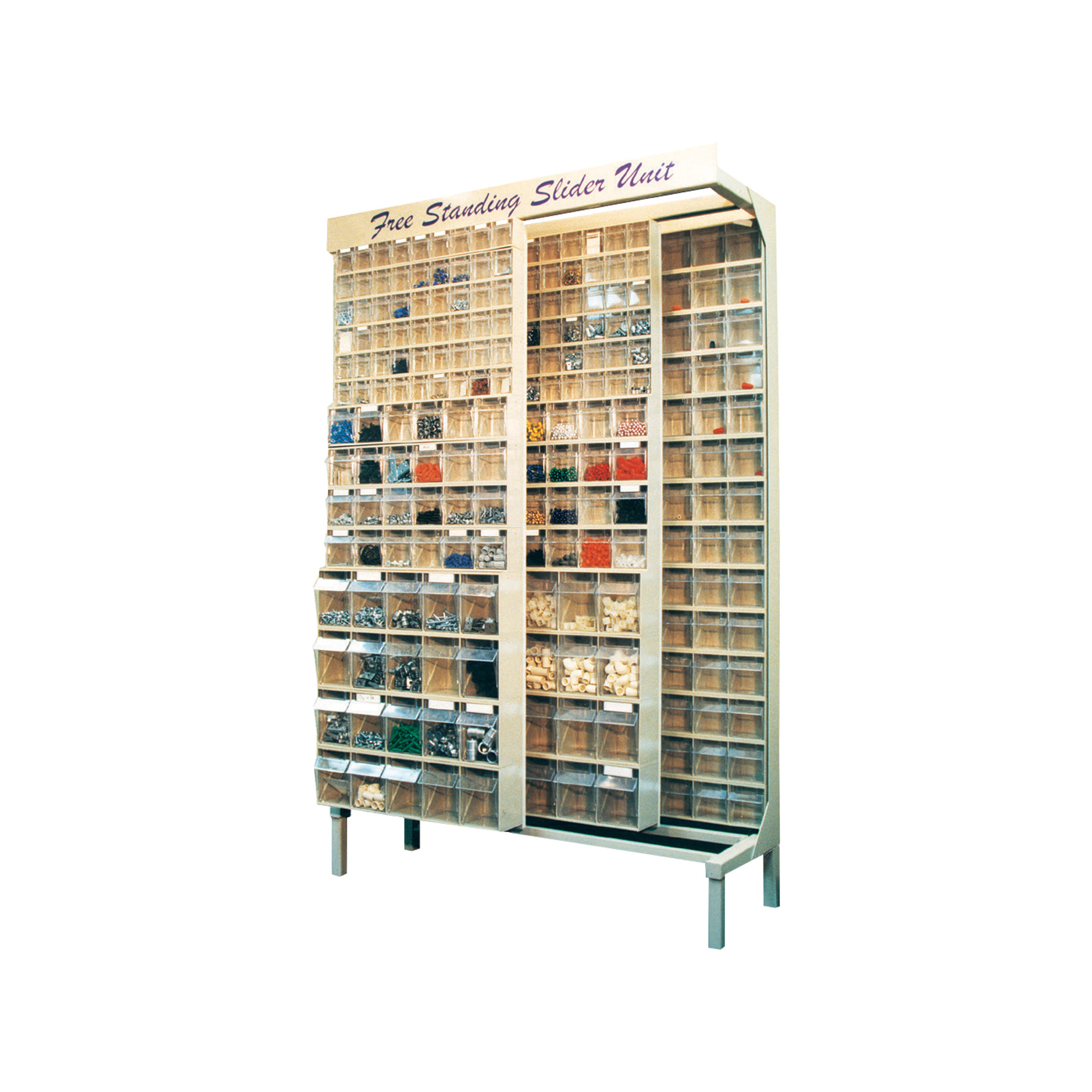 Quantum Storage Free Standing Slider System, 16in. x 48in. x 67in. Size, Gray